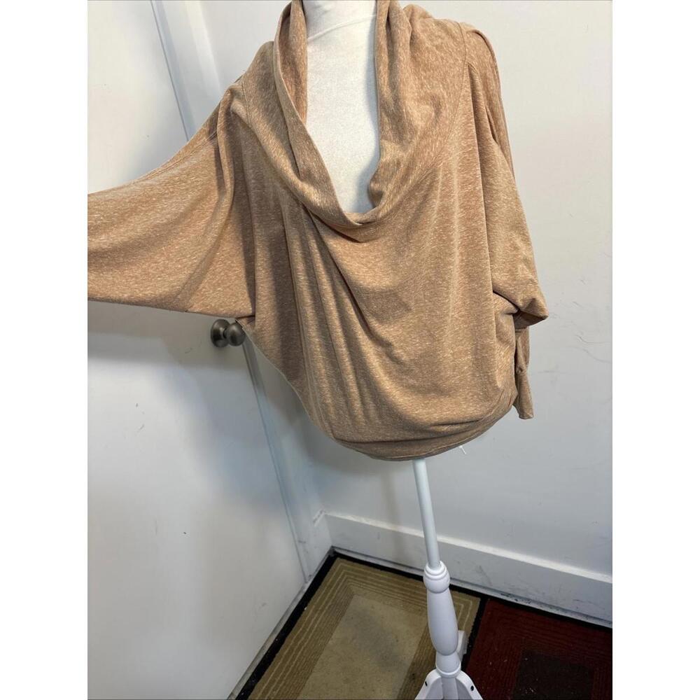 We The Free Dolman Sleeves Cowl‎ Neck Slub Oversized XS NWOT SAND
